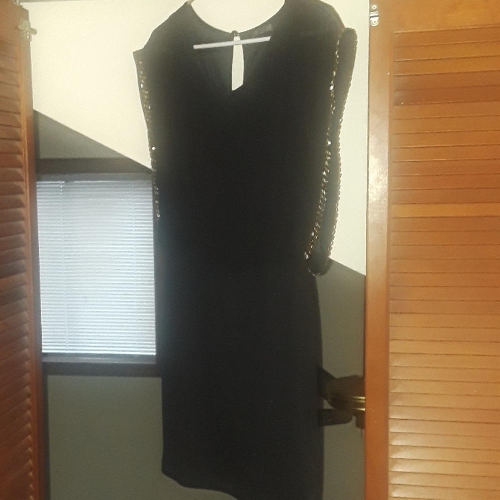Black mini dress